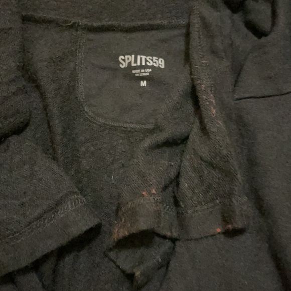 Splits59 Black Draped Cardigan Size M Medium - Picture 3 of 4